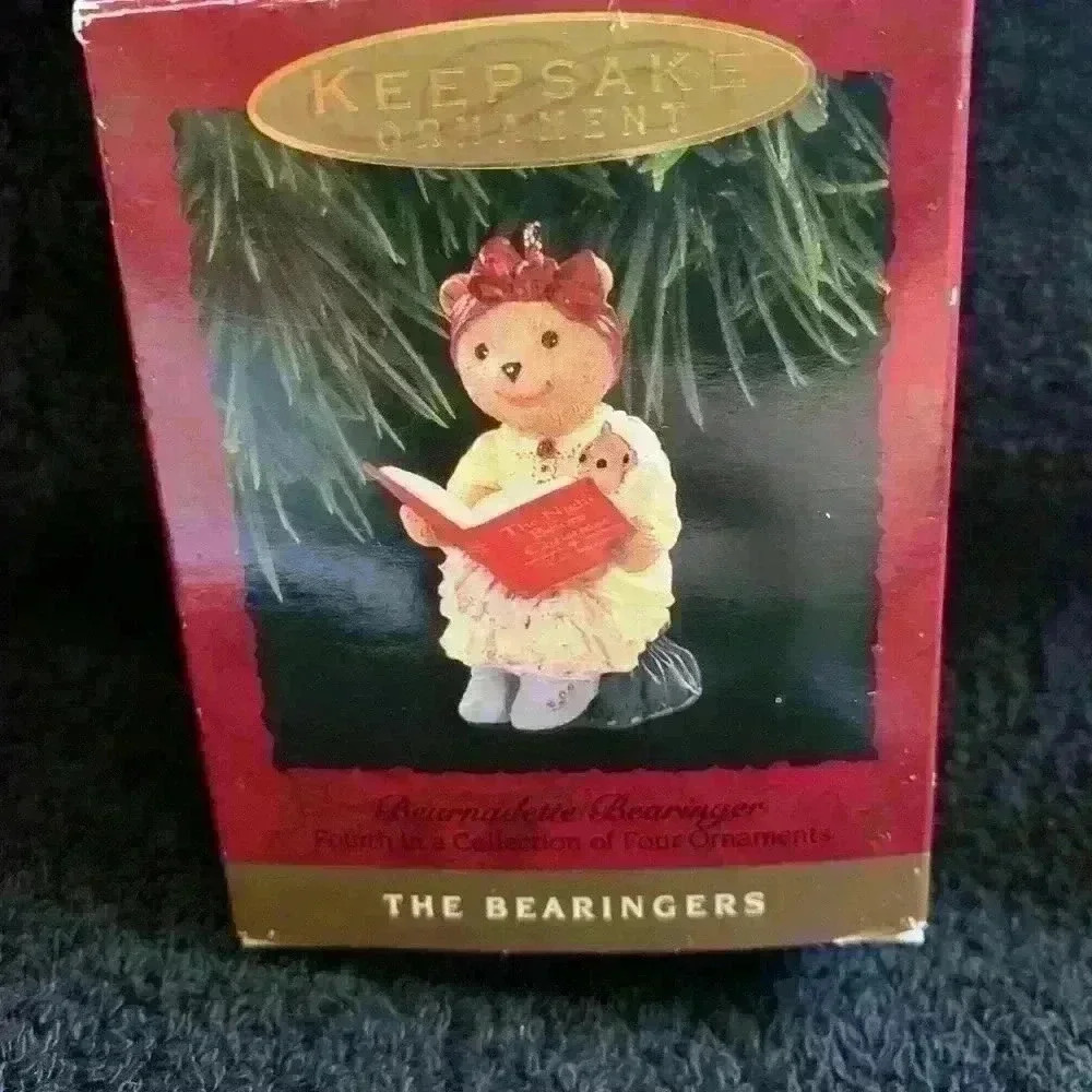 Vintage 1993 Hallmark Keepsake Ornaments, The Bearingers, Set of 4 - Picture 7 of 13